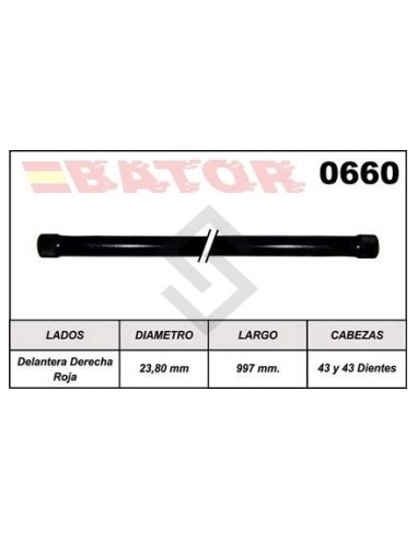 Ch Barra Torsion Luv 4x2 - Del.der. - Roja