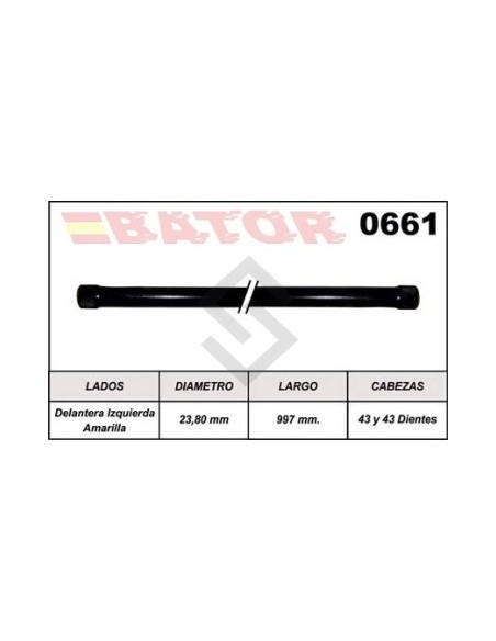 Ch Barra Torsion Luv 4x2 - Del.izq. - Amarilla (673)