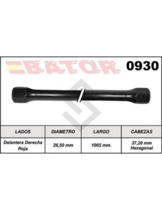 Fd Barra Torsion Ranger - Del.der. Corta - Roja