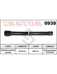 Rt Barra Torsion Gladiator - Del.der.(roja)-