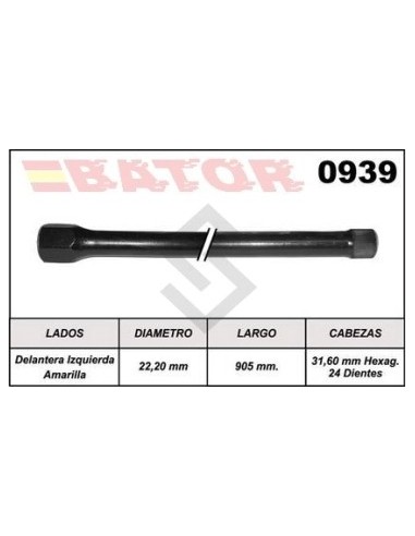 Rt Barra Torsion Gladiator - Del.der.(roja)-