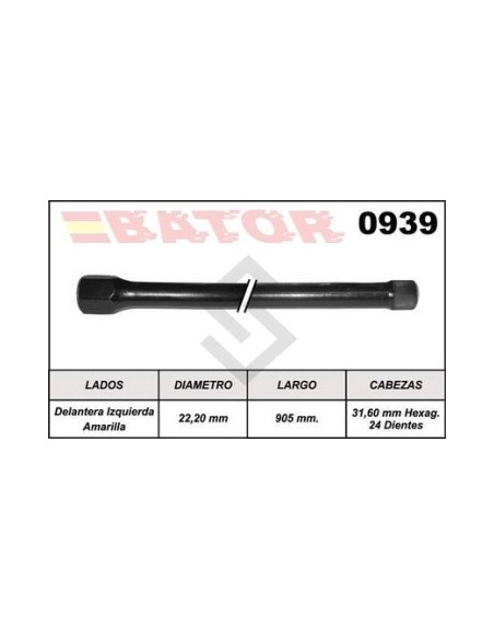 Rt Barra Torsion Gladiator - Del.der.(roja)-