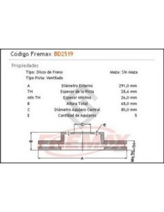 Im Disco Freno Del. (v) Jaguar Xj6 4.0  90/97