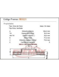 Im Disco Freno Del. (v) Bmw 500 / 530i  04/...