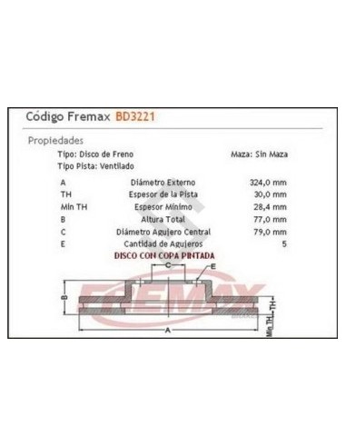 Im Disco Freno Del. (v) Bmw 500 / 530i  04/...
