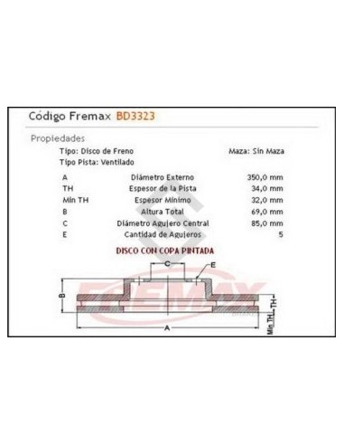 Vw Disco Freno Del. Izq. (v) Touareg 5.0 V10 Tdi 03/... / Audi Q7 07/.../ Porsche Cayenne 08/...