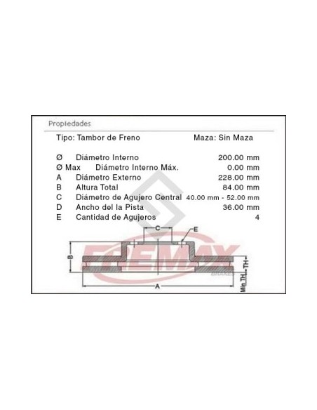 Ch Camp. Freno Tras. Agile 1.4 8v 10/... Corsa Classic 14/... Onix 1.4 13/... - C/abs