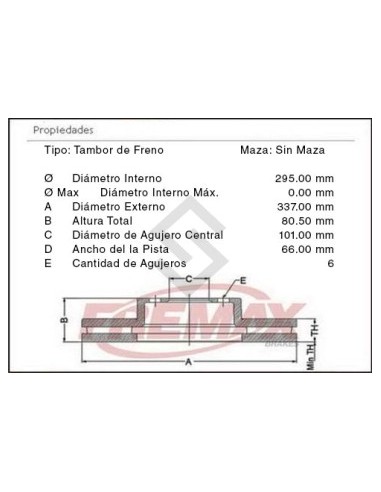 Ch Camp. Freno Tras. S-10 12/...