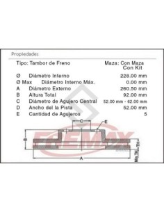 Rt Camp. Freno Tras. Duster 1.6 / 2.0 16v 11/... Captur 16/...