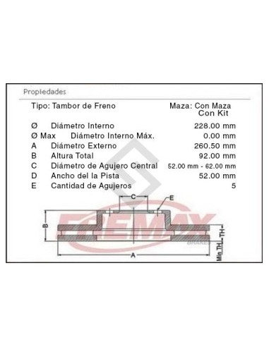 Rt Camp. Freno Tras. Duster 1.6 / 2.0 16v 11/... Captur 16/...