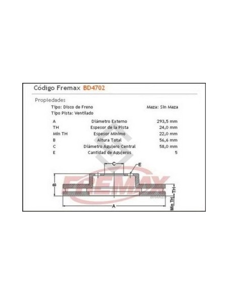 Im Disco Freno Del. (v) Subaru Impreza - Legacy  08/...