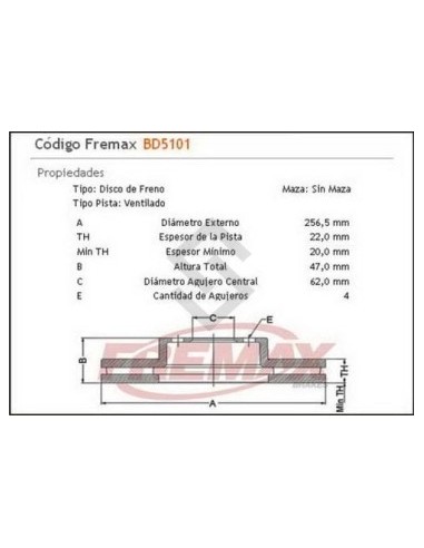 Im Disco Freno Del. (v) Hyundai Accent 06/... - Kia Rio 06/...