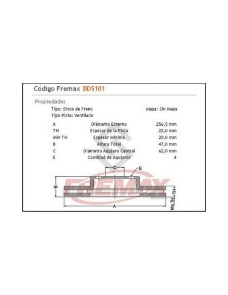 Im Disco Freno Del. (v) Hyundai Accent 06/... - Kia Rio 06/...