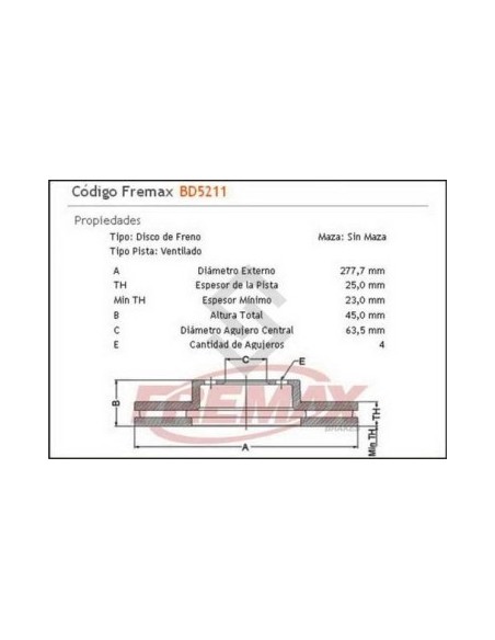 Fd Disco Freno Del. (v) Ecosport 2.0 16v  06/...