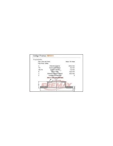 Vr Disco Freno Tras. (s) Bora 2.0 -2.0i 99/.../golf Iv 1.8 2.0i/a3 Quatrtro/tt-quattro-roadster