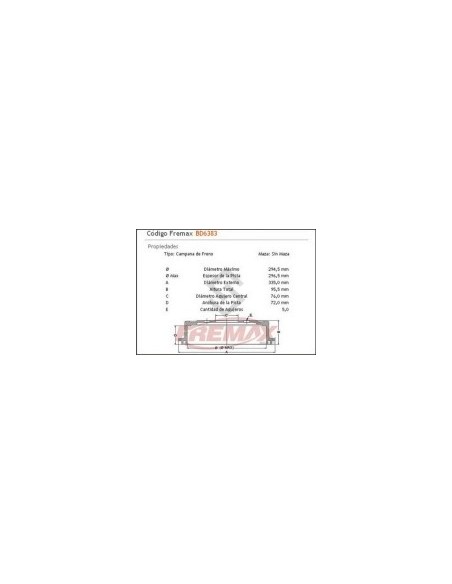 Vw Camp. Freno Tras. Amarok 2.0 Tdi 10/...
