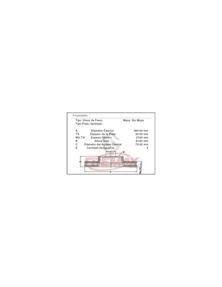 Im Disco Freno Del. (v) Range Rover Iii 3.6 06/... - Range Rover 5.0 09/...