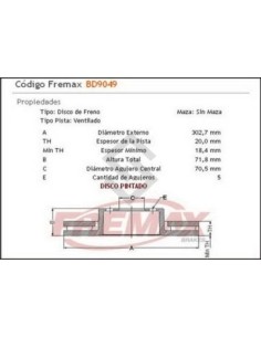 Ch Disco Freno Tras. (v) Captiva 2.4 / 3.6 08/...