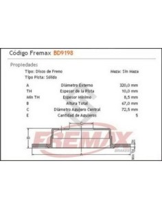 Im Disco Freno Tras. (s) Chrysler 300c  05/...