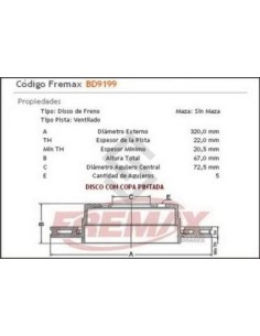 Im Disco Freno Tras. (v) Chrysler 300c  05/08