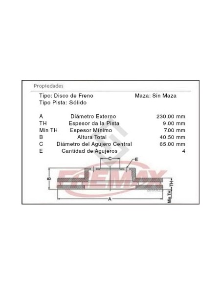 Vw Disco Freno Tras. Saveiro 1.6 14/...