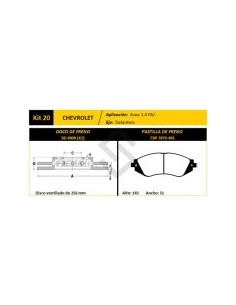 Ch Disco+past Freno Del. (v) Aveo 1.4  05/... - Pd475