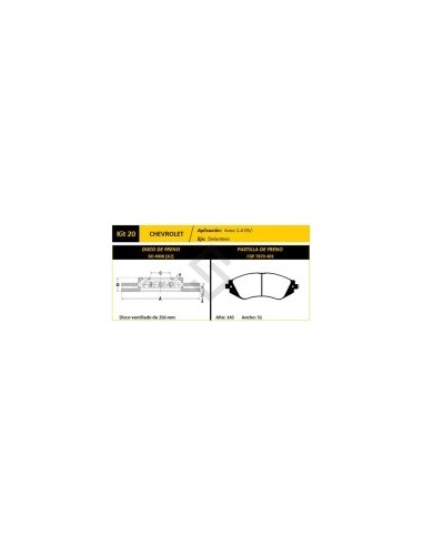 Ch Disco+past Freno Del. (v) Aveo 1.4  05/... - Pd475