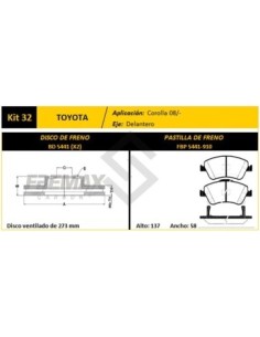 Im Disco+past. Del. (v) Toyota Corolla  1.8i 16v  07/... - Pd669
