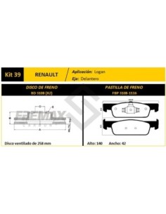 Rt Disco+past. Del. (v) Clio 1.2 / Logan 1.6 16v 13/... - Pd1483