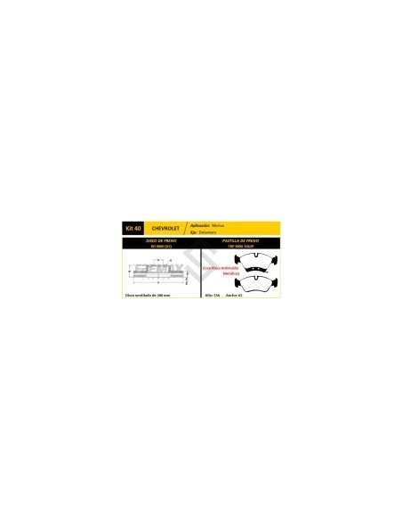 Ch Disco+past. Del. (v) Corsa Ii 1.8 / Combo Pick Up 02/... / Meriva 1.8 8/16v 03/... - Pd77