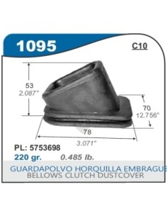 Ch Guardapolvo P/horquilla De Embrague S-10 / C10 / D20 - H53mm