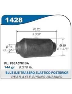 Fd Buje Eje Tras.elast.posterior Ranger - Reforma