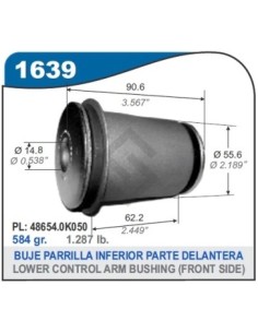 Im Buje Parr. Inf. Toyota Hilux 4x2 / 4x4 / Sw4 05/... (parte Tras.)