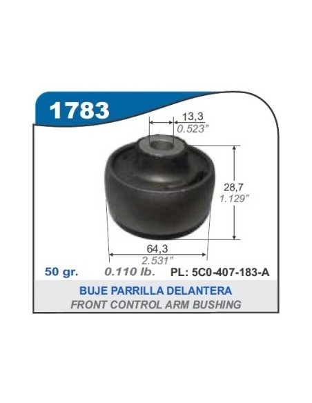 Vw Buje Parrilla Del. Parte Tras. Vento 11/...