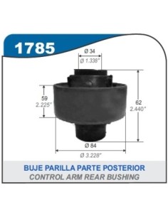 Im Buje Parr. Del. Toyota Etios 13/... - Parte Tras. - Diam 65mm