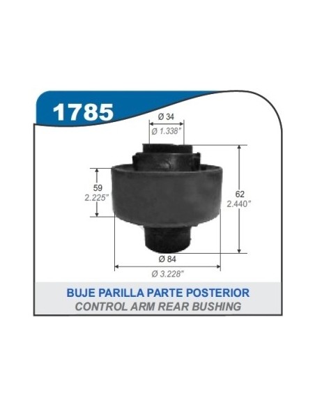 Im Buje Parr. Del. Toyota Etios 13/... - Parte Tras. - Diam 65mm