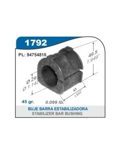 Ch Buje Barra Estab. S-10 2013/.. - Diam 28.5mm / Lumina 00/...