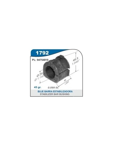 Ch Buje Barra Estab. S-10 2013/.. - Diam 28.5mm / Lumina 00/...