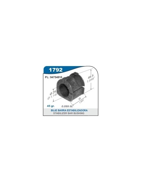 Ch Buje Barra Estab. S-10 2013/.. - Diam 28.5mm / Lumina 00/...
