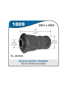 Ft Buje Elasticos Tras. Parte Tras. Fiorino