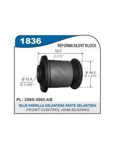 Fd Buje Parr. Del Ecosport 08/... Fiesta 08/... Ka 10/... - Parte Del. - Diam. 12.2mm