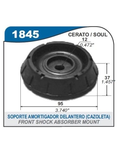 Im Cazoleta Amort. Del. Kia Soul / Cerato