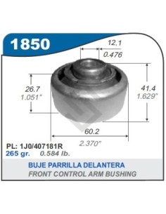 Vw Buje Reforma Parrilla Golf / Bora / Gol Trend / New Beetle / A3 (diam. 12 Mm)