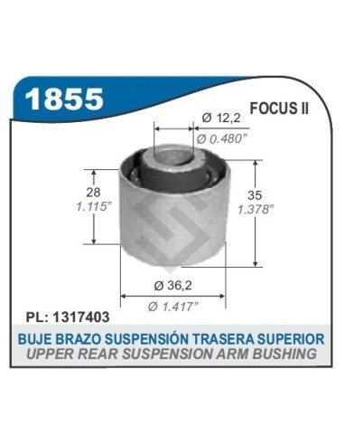 Fd Buje Brazo Susp. Sup. Tras. Focus 99/...