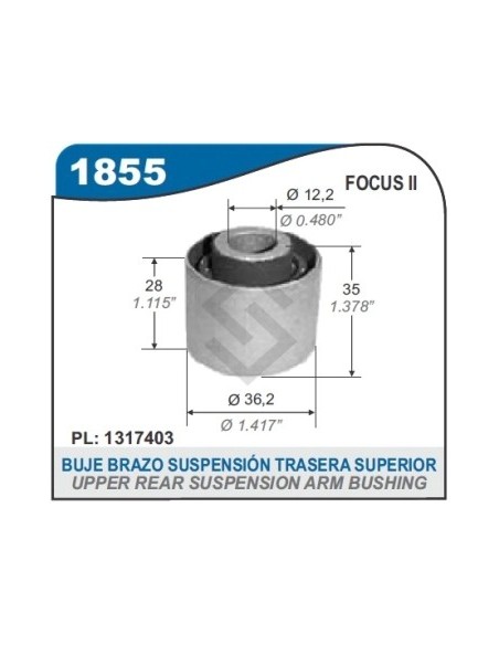 Fd Buje Brazo Susp. Sup. Tras. Focus 99/...