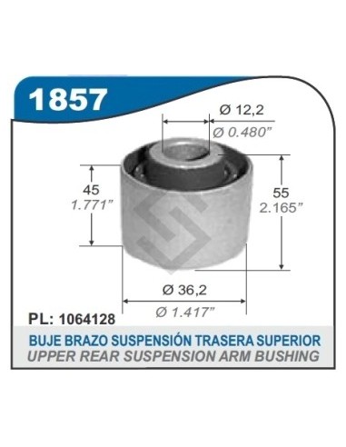 Fd Buje Brazo Susp.tras. Inf. Focus 99/... - Doble