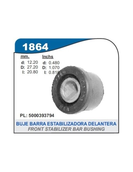 Rt Buje Punta Barra Estabilizadora Del. Master 09/...