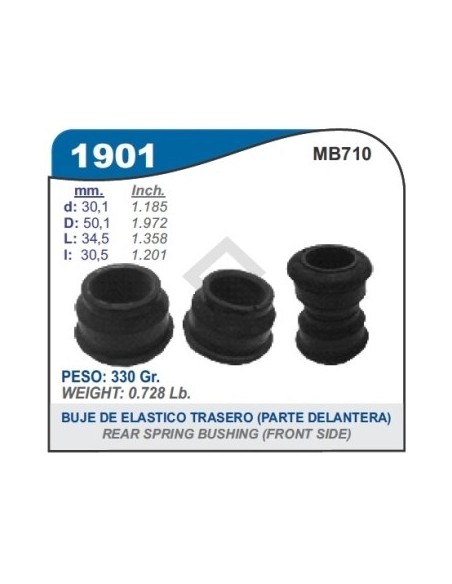 Im Buje Elastico Tras. M.benz 710 - Pte. Trasera