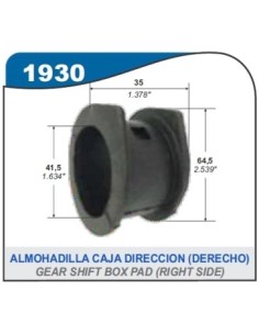 Rt Almohadilla Caja Dir. Der. Kangoo