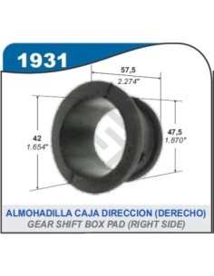 Rt Almohadilla Caja Dir. Izq. Kangoo